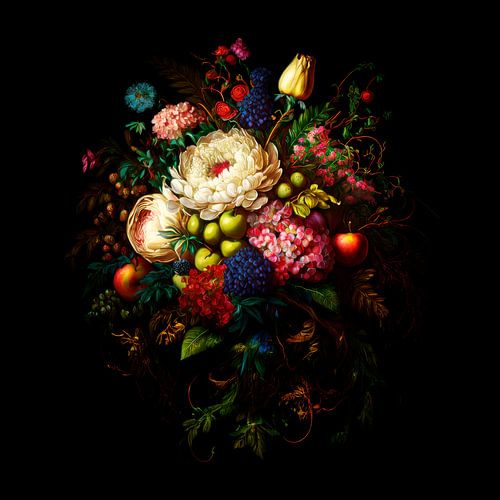 Modern Neo Barok Stilleven in Oude Meesters stijl