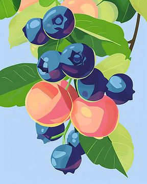 Blueberry serenade by Vlindertuin Art