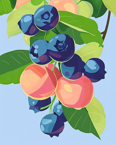 Blauwe bessen serenade