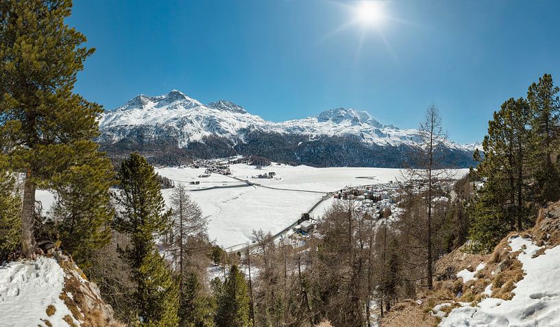 Viewpoint Julier-Silvaplana, Surlej, Piz Surlej, Corvatsch, Silvaplana by Rene van der Meer