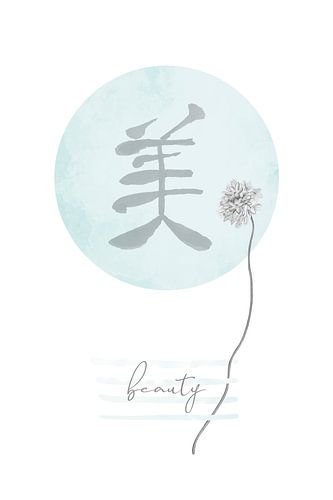 Turquoise schoonheid - Japanse stijl