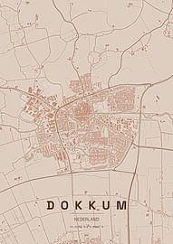 Stadtplan von Dokkum von Stef van Campen