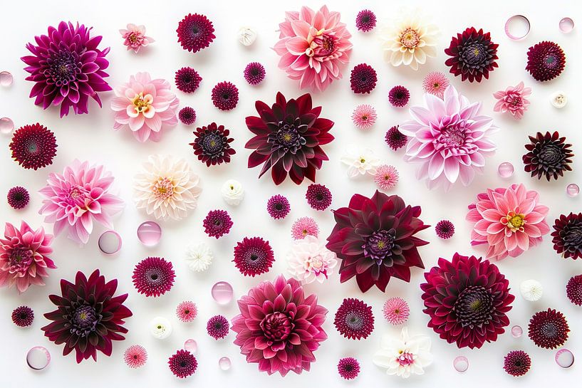 Dahlias par Poster Art Shop
