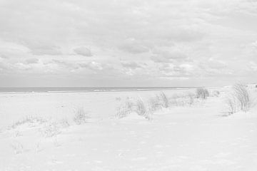 strand in zwart-wit van DsDuppenPhotography