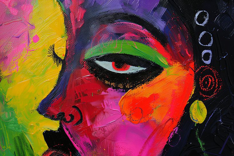 Digital abstract portrait by Egon Zitter