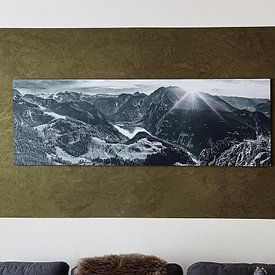 Customer photo: Königssee in Bavaria with Watzmann and Alps. Black and white image. by Manfred Voss, Black-White Photography