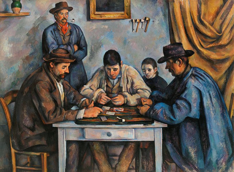 Card Players, Paul Cézanne (ca. 1890-1892) by Atelier Liesjes