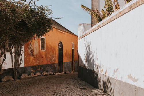 The streets of Faro town, Algarve Portugal by Manon Visser