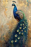 Blue peacock