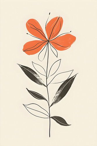 Minimalistische Blume