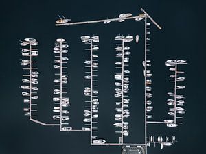 Sicherer Hafen von oben gesehen