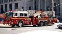 Red Fire Engine Wall Decoration - Iconic Eye-catcher
