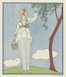 George Barbier – Famous Fashion Houses (1914)