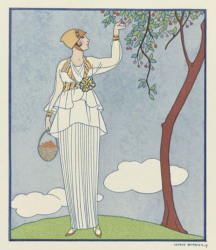 George Barbier - Beroemde modehuizen (1914)