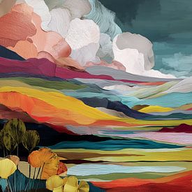 Fluss von Licht und Blatt von Bianca ter Riet