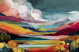 Fluss von Licht und Blatt