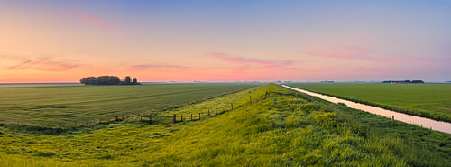 Panorama and sunrise in the north of Groningen by Henk Meijer Photography