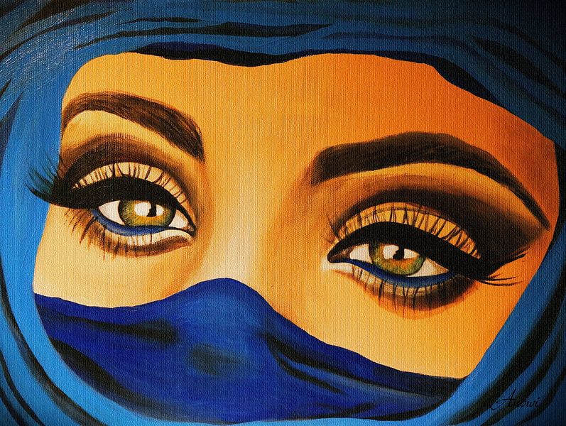 Tuareg - Sehnsucht  van Iwona Sdunek alias ANOWI