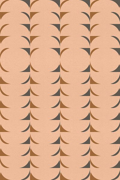 Retro geometry. Modern abstract geometric art in vintage style IV by Dina Dankers
