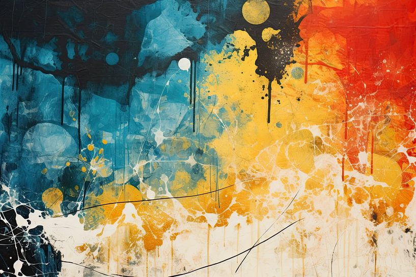 Abstracte Kunst 21994 van Abstract Schilderij