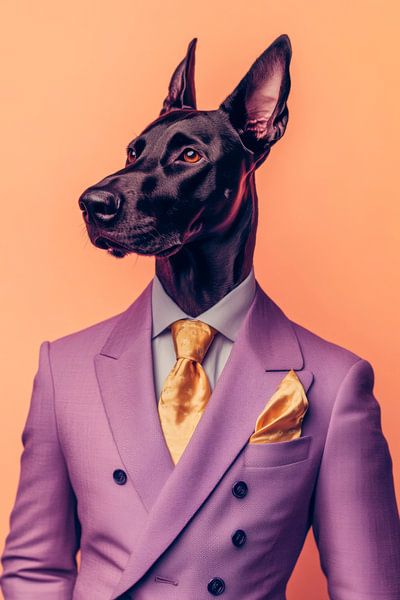 Doberman by Poster Art Shop