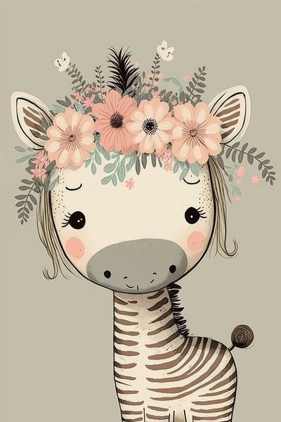 Niedliche Giraffe von Bert Nijholt