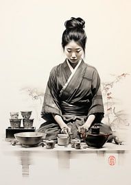 Traditionelle Teezeremonie von Peet de Rouw