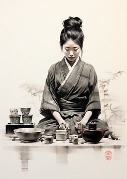 Traditional tea ceremony by Peet de Rouw
