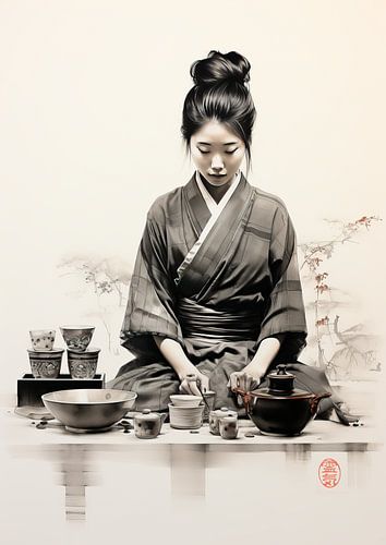 Cérémonie traditionnelle du thé