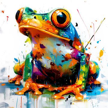 Pop Art Frog by ARTemberaubend