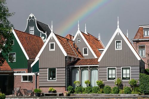 Houten huisjes in Noord-Holland. 2