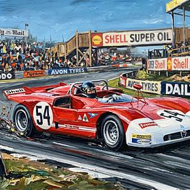 Brands Hatch 1971 – Overwinning voor Alfa nummer 54 van DeVerviersBelgium
