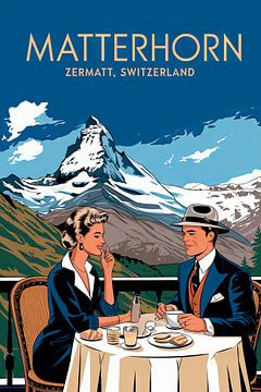 Zermatt, Zwitserland. van Poster Art Shop