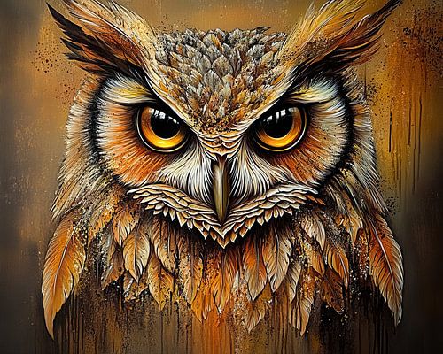 Eulenporträt | Weisheit im Schatten