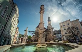 Burghausen an der Salzach von altmodern