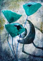 Poppy Painting - Poppy abstraction