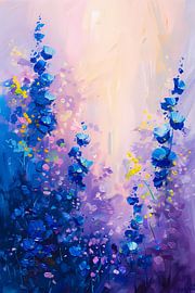 Abstract bloemenveld in levendige kleuren van Art & Soul Creations