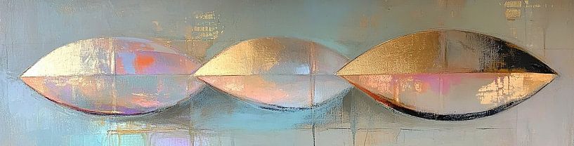 Reflective Ovales | Reflective Abstract Ovales by Modern Collection