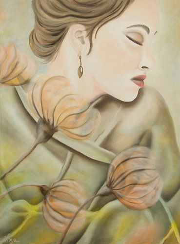 Romantic lady portret