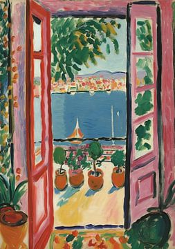 Matisse inspriert Open Window Fauvist von Niklas Maximilian