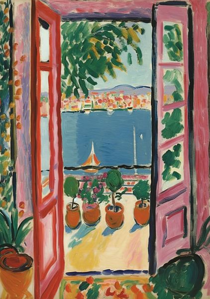 Matisse inspires Open Window Fauvist by Niklas Maximilian