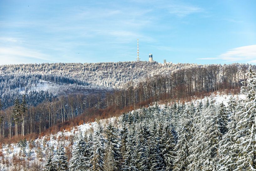 Petite randonnée hivernale autour de l'Inselsberg enneigé près de Brotterode - Thuringe - Allemagne par Oliver Hlavaty