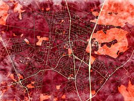 Karte von Waterloo im stil 'Amber Autumn'