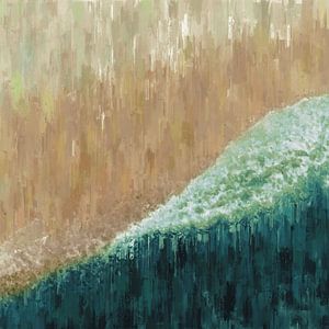 Meeresstrand aus der Vogelperspektive - semi-abstrakt