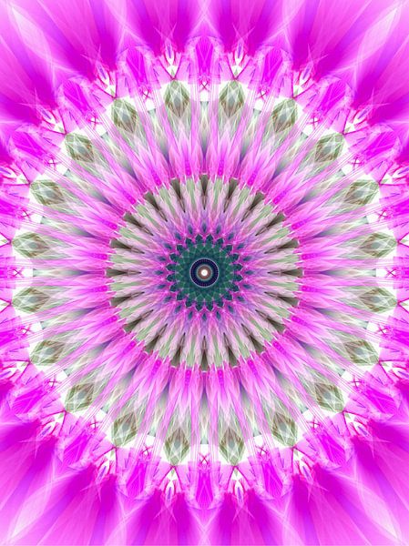 Mandala digital art 'Life' by Ivonne Fuhren- van de Kerkhof