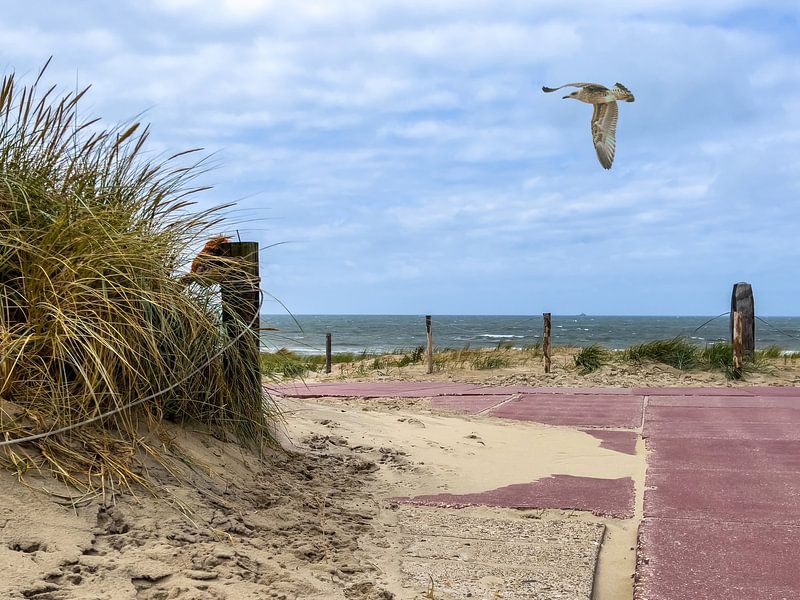 Texel paal 20 by Lies Bakker