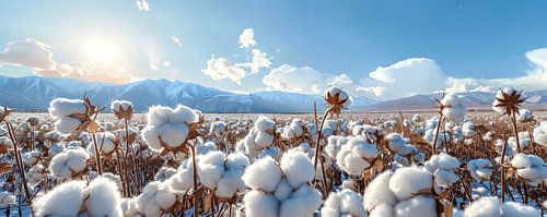 Katoenbloei in de Bergen