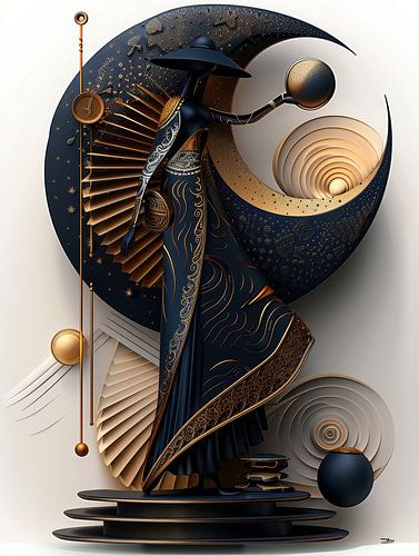 sculptuur uit dier en mens