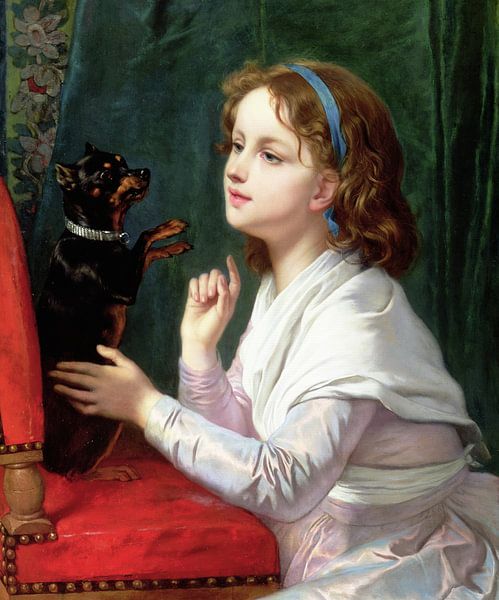 Charles Verlat,Le nouveau tour, 1868 par finemasterpiece