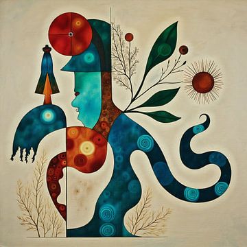 Abstract profiel van Art to make a house your home